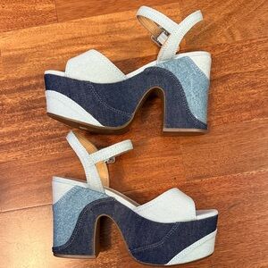 SCHUTZ Multi Denim Platforms
